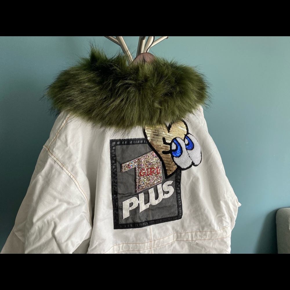 Oversized faux fur parka jacket - Picture 1 of 13